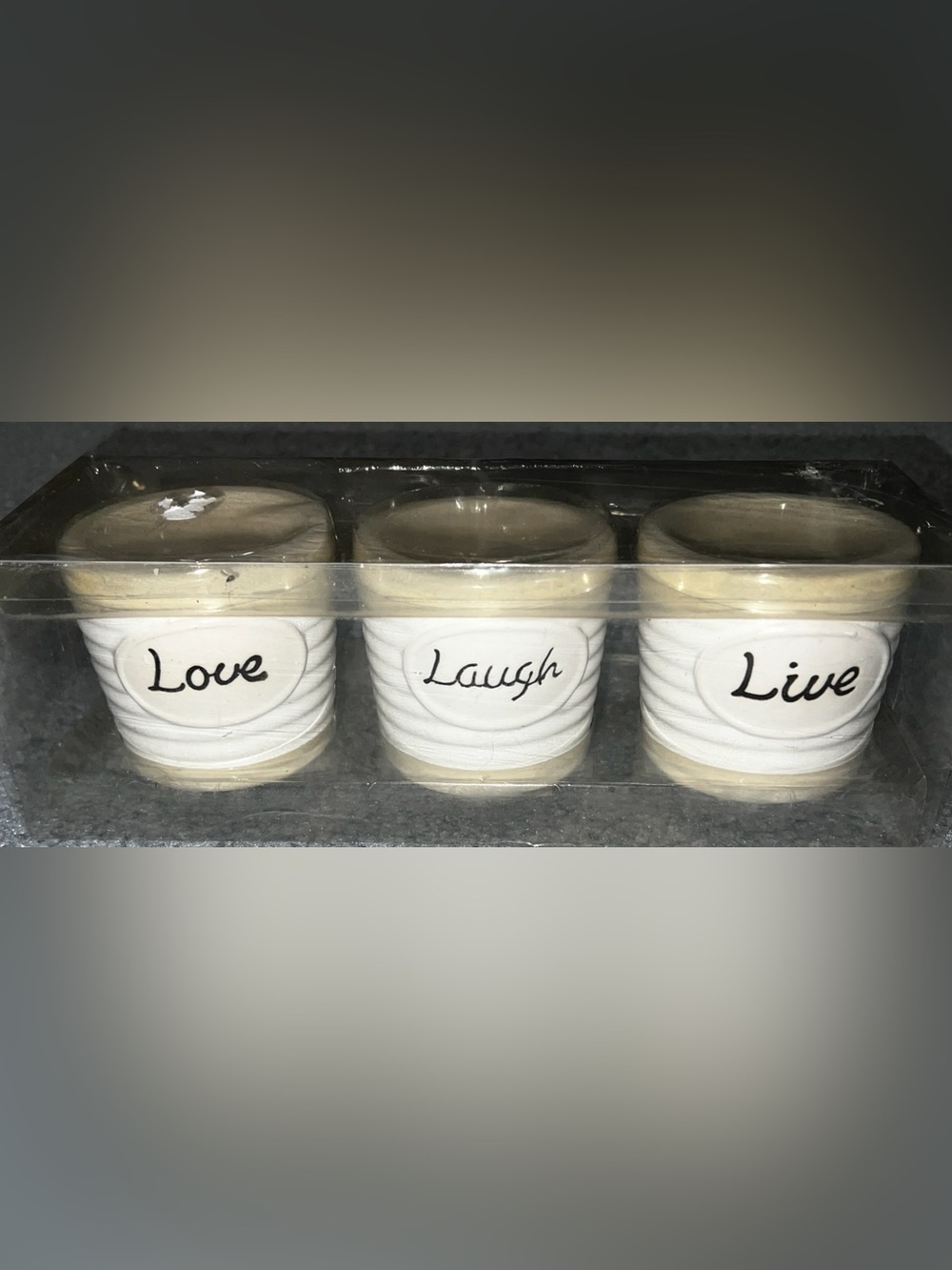 Yankee Candle White Ribbed Ceramic Votive Set (3-Pack)